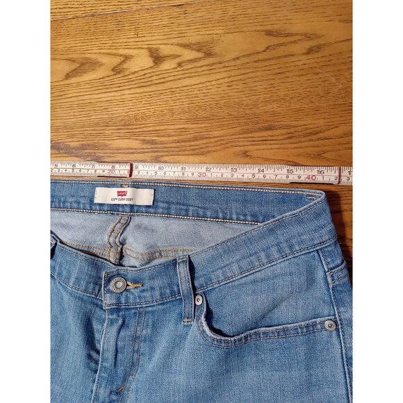 LEVI STRAUSS Jeans Womens 12M BLUE BOOTCUT CURVY Preowned Denim BOOT CUT Used - Picture 7 of 11